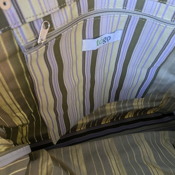 NWT TOGO striped denim bag - Picture 3 of 7